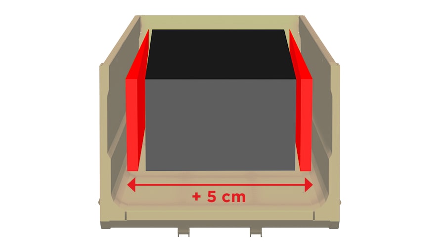 Caisse monocoque conique